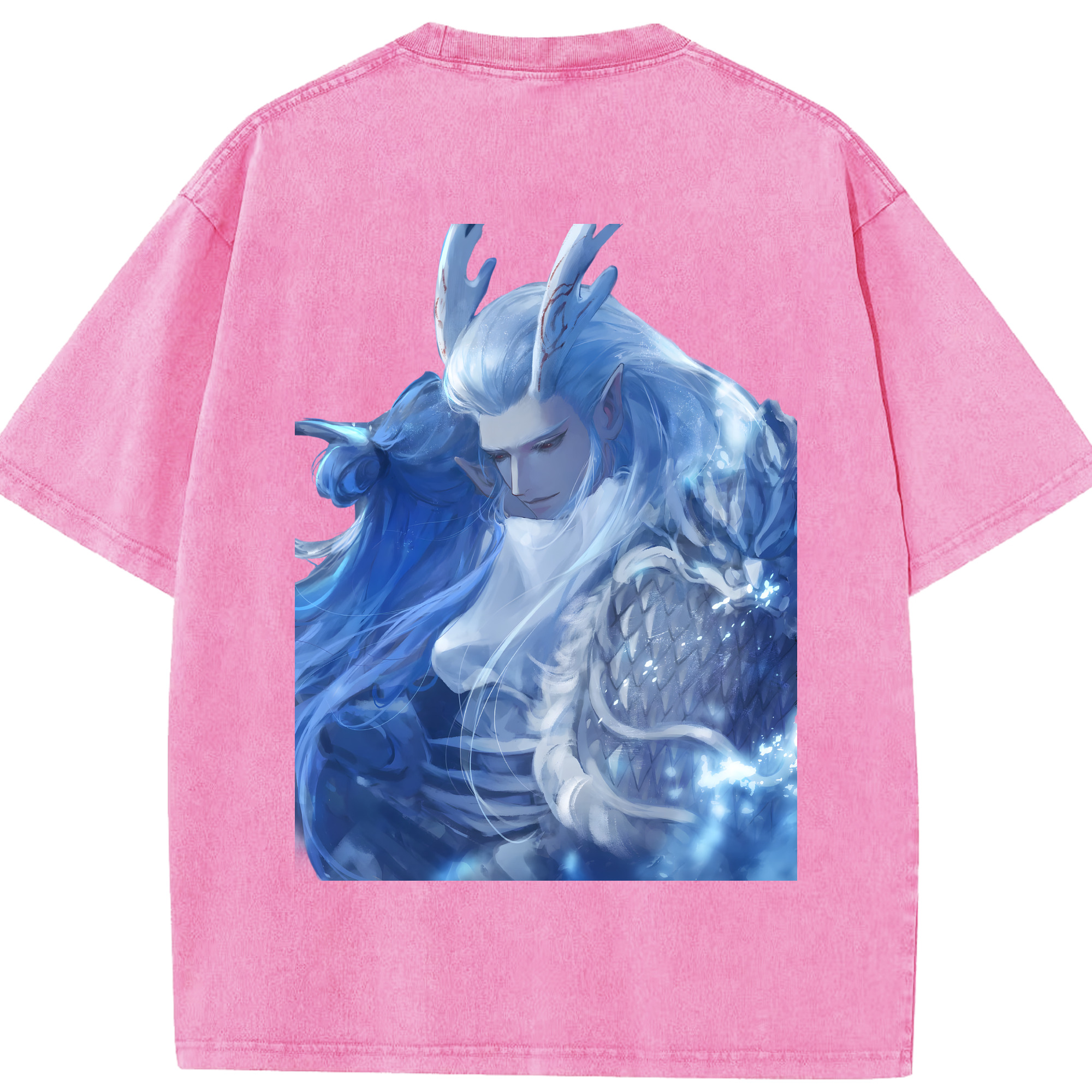 Ne Zha 2 ナタ 魔童の大暴れ 綿100% ヴィンテージ風 半袖Tシャツ（背面プリント）